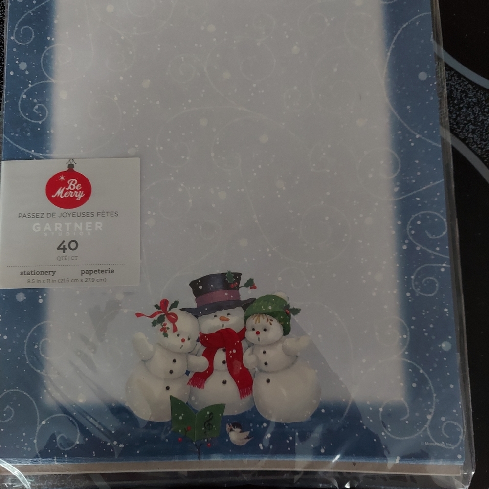 Gartner Snowmen Snow Family Christmas Holiday Computer Paper